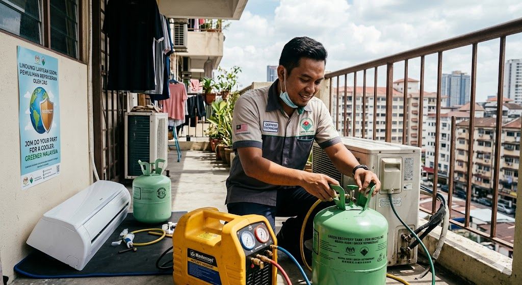 refrigerant replacement ozone depletion Malaysia DOE
