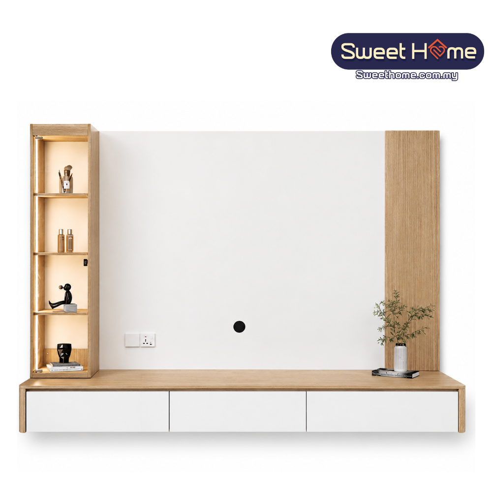MAISON Premium Wall TV Cabinet ( MS - 1404 ) - MAISON Signature Series