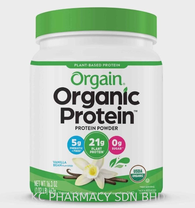 (NEW PRODUCT) Orgain Organic Protein Powder 462g [ Flavour : Vanilla / Chocolate ]