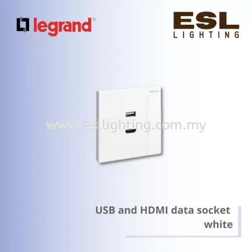 Legrand Galion™ USB and HDMI data socket   white