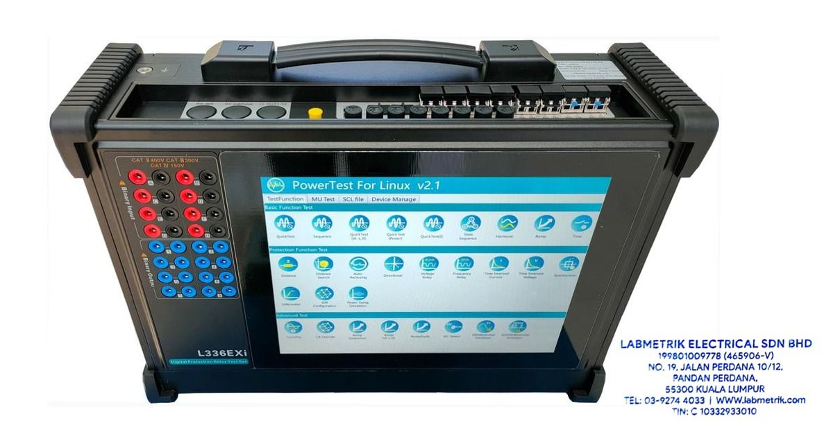 L336EXi-E SUPER-LIGHT Digital Protection Relay Test Set