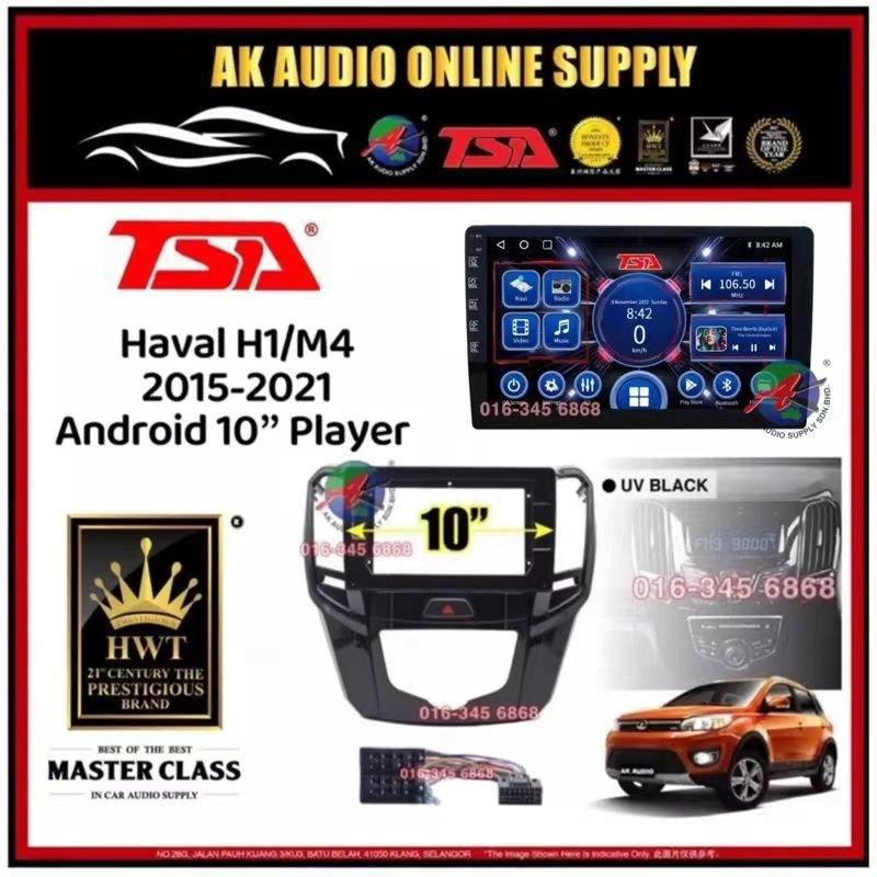 [ MTK 2+32GB ] TSA Haval H1 / M4 2015  -2021 Android 10'' inch Car player Monitor