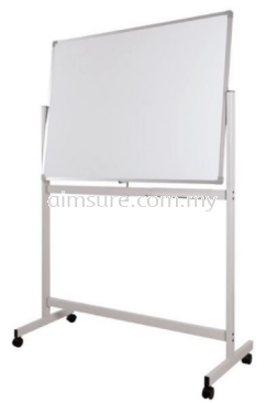 Double sided magnetic whiteboard with mobile stand