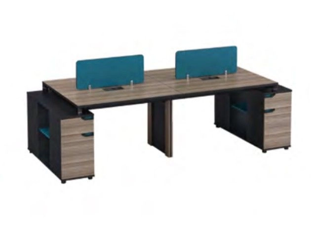 Office Workstation Table Cluster Of 4 Seater | Office Cubicle | Office Partition Bukit Tinggi IPLT-07