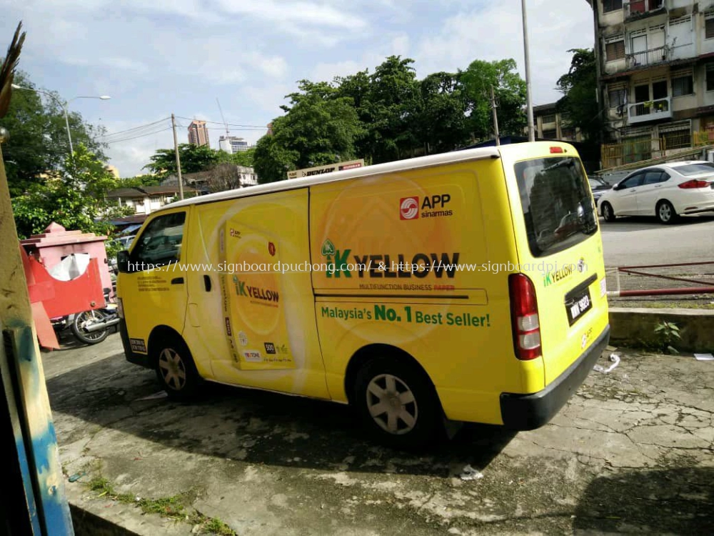 Ik Yellow van sticker at Kuala Lumpur