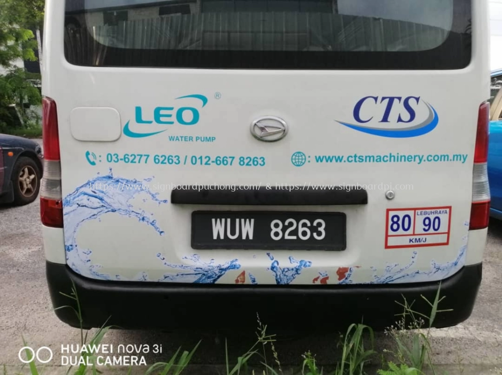 Cts vehicle van sticker signage signboard