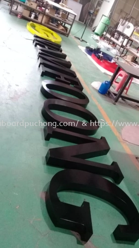namfoong aluminium box up 3d gaint lettering logo signage signboard at kapar