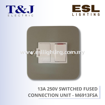 T&J METALCLAD SERIES 13A 250V SWITCHED FUSED CONNECTION UNIT - M6913FSA