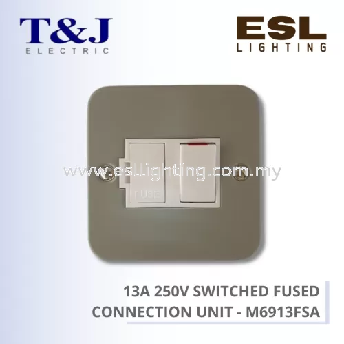 T&J METALCLAD SERIES 13A 250V SWITCHED FUSED CONNECTION UNIT - M6913FSA