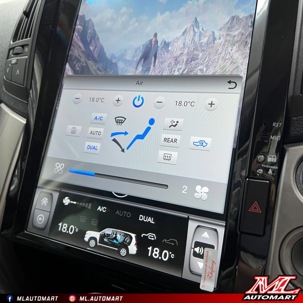 Toyota Land Cruiser LC200 2008-15 Vertical Style Android Monitor (16")