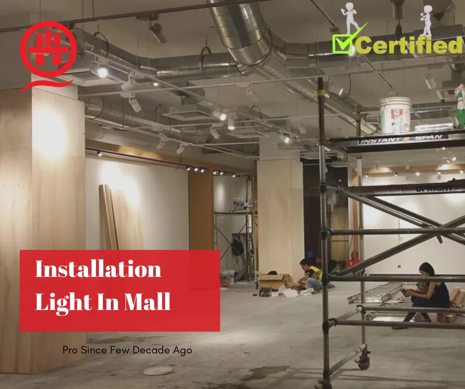 Installation Lighting in Shopping Mall 