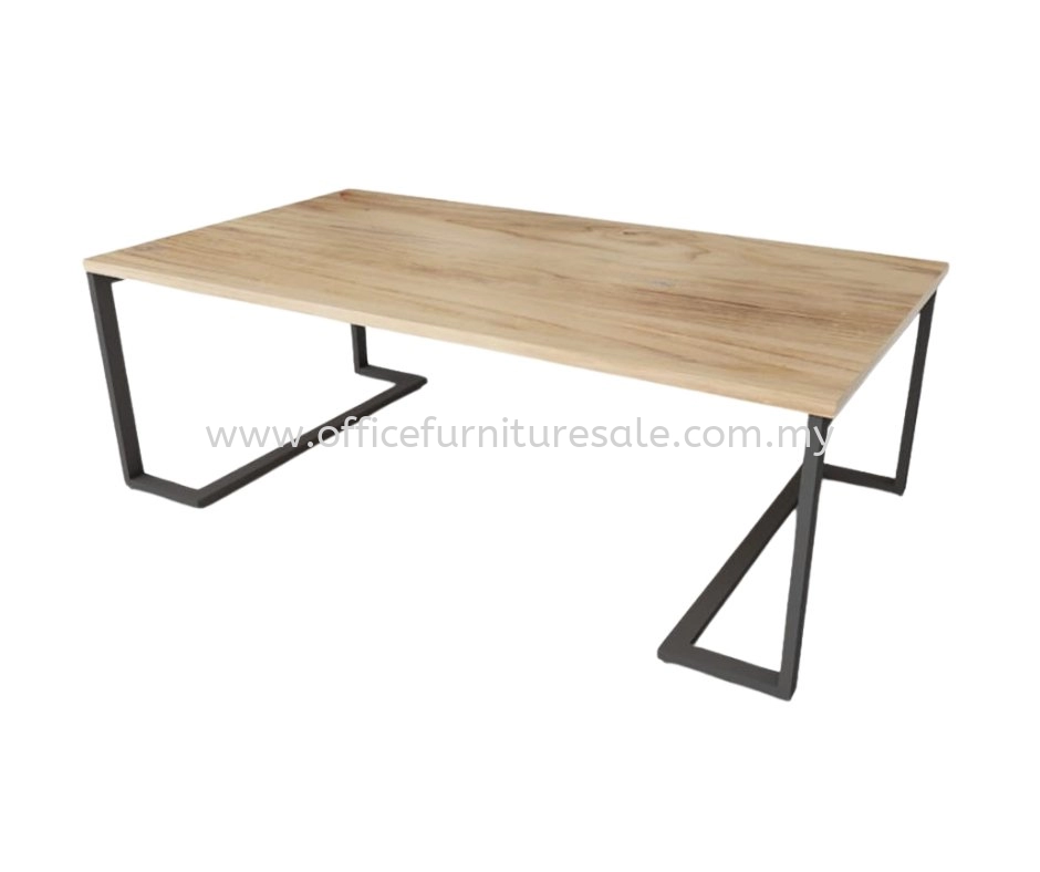 MEETING TALBE (SOLID RUBBER WOOD TOP)