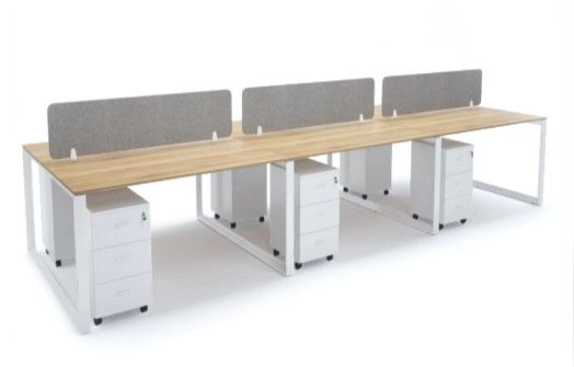 Office Workstation Table Cluster Of 6 Seater | Office Panel | Office Divider | S Series Set (Rectangular Type) | Office Cubicle | Office Partition Setia Alam IPWT6-S16