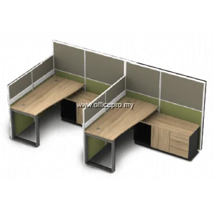 IP60+30-SQW-2 Workstation Office Cluster Of 2 Seater | Office Cubicle | Office Partition | Stesen Kerja Pejabat Selangor, Kajang, Cheras, Ampang, Kepong, Segambut, Selayang