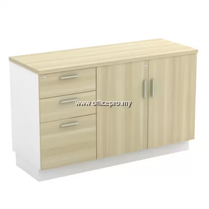 IPB-YOP/YDP 7123 Low Cabinet + Fixed Pedestal 2Drawer1Filling (2D1F) Klang
