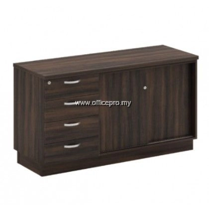 IPQ-YSP 7124 Sliding Door Cabinet + Fixed Pedestal 4 Drawer Kuala Selangor