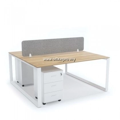 Workstation Cluster Office Of 2 Seater | Office Workstation | Office Panel | Office Divider | S Series Set (SQUARE TYPE) | Office Cubicle | Office Partition Malaysia IPWT2-S16