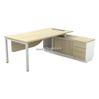 IPB-SWE 2162 Director Table C/W Side Cabinet 1D1F | Office Table Putra Perdana