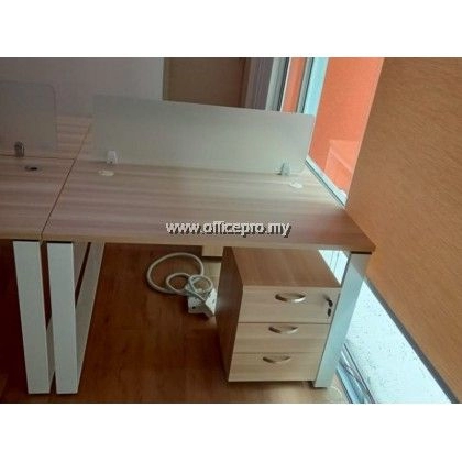 Office Furniture Petaling Jaya Office Workstation Table Cluster Of 2 Seater | Office Cubicle | Office Partition