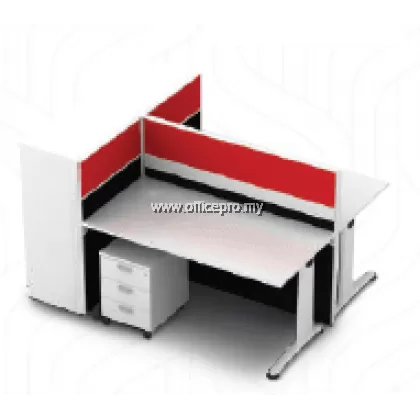 IP45-BR-2 Office Workstation Cluster Of 2 Seater | Office Cubicle Office Partition | Stesen Kerja Pejabat | 办公桌间隔 Malaysia, Nilai, Penang, JB, Sunway Damansara, Shah Alam