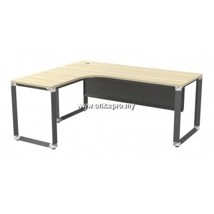IPOML L-Shape Manager Table With Metal Front Panel｜Office Table Shah Alam