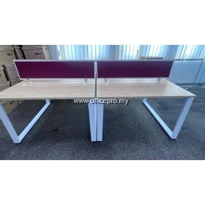 Office Furniture Jalan Batu Tiga Office Workstation Table Cluster Of 4 Seater | Office Cubicle | Office Partition