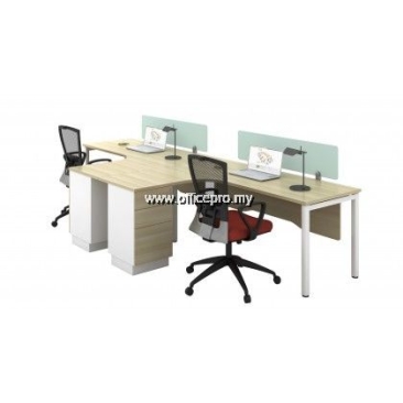 IPWT2-07 Workstation Office Cluster Of 2 Seater | Office Cubicle | Office Partition Malaysia