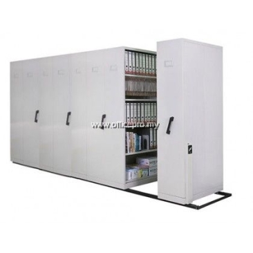 IPS-117 8 Bays Mobile Steel Compactor With Dual Purpose Shelves Kl