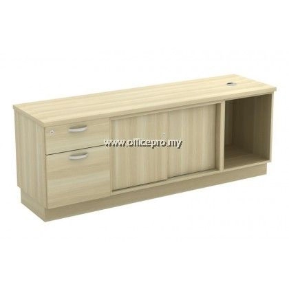 IPQ-YOSP 1626 Open Shelf + Sliding Door + Fixed Pedestal 1D1F Side Cabinet Ijok