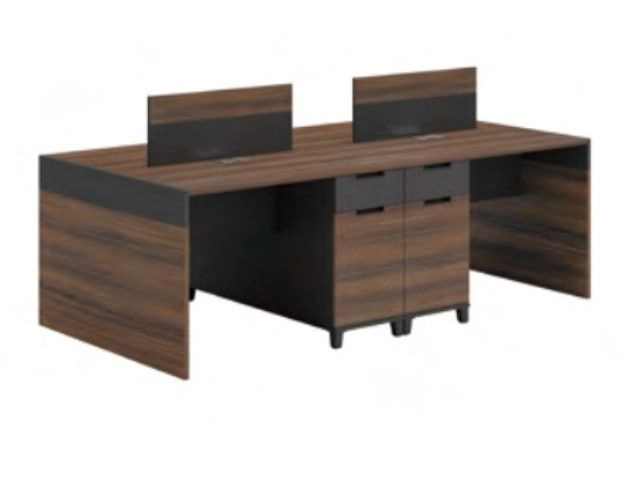 IPKT-02 Office Workstation Table Cluster Of 4 Seater | Office Cubicle | Office Partition Bukit Tinggi