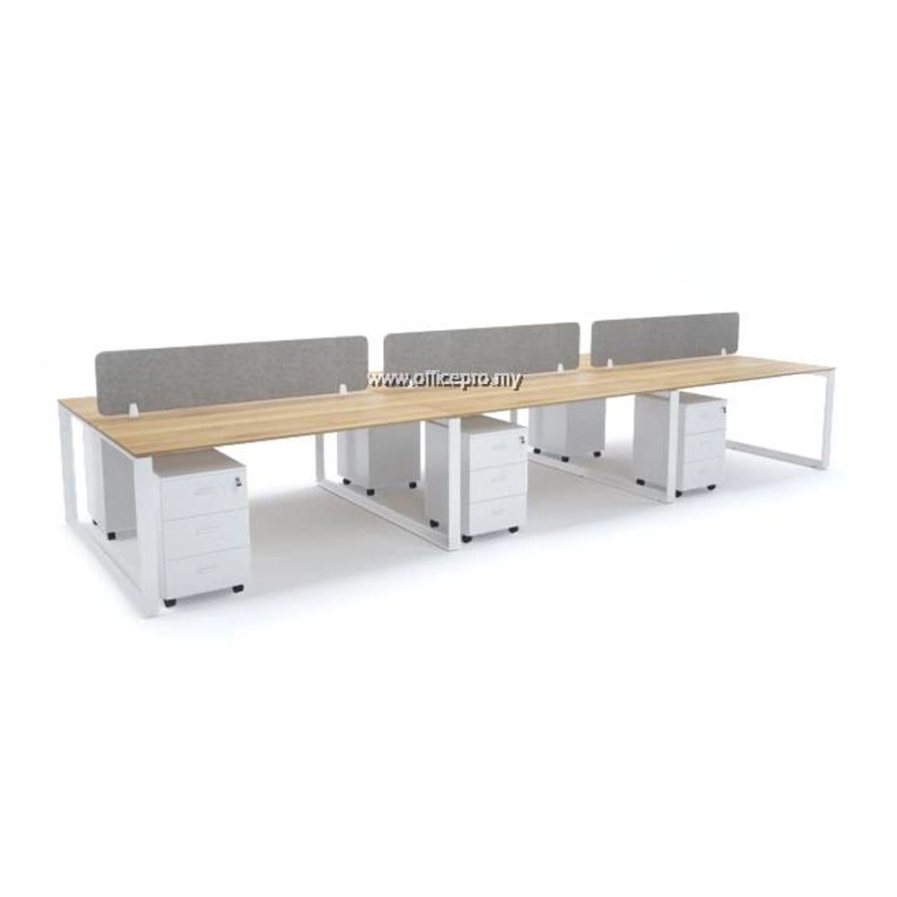 Office Workstation Table Cluster Of 6 Seater I Office Workstation Office Panel | Office Divider | S Series Set (Rectangular Type) | Office Cubicle