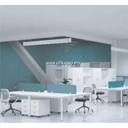 UT60 Series Set | Workstation Office Cluster Of 4 Seater | Office Cubicle | Office Partition Bukit Tinggi UTT 157