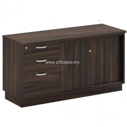 IPQ-YSP 7123 Sliding Door Cabinet + Fixed Pedestal 2Drawer1Filling Sunway Damansara