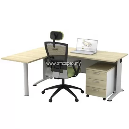 1515 L Shape Executive Table c/w Mobile Pedestal 3Drawer｜Office Table IPBL-M 1515 Pj