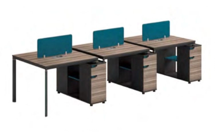 Office Workstation Table Cluster Of 6 Seater | Office Cubicle | Office Partition Bukit Tinggi IPLT-06