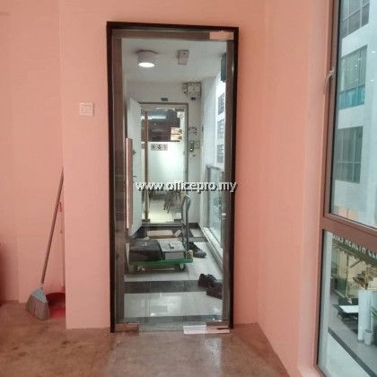 12mm Tempered Clear Glass Door | Glass Contractor Bukit Jalil