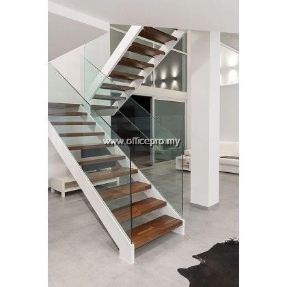 IPGRS-12 12mm Tempered Glass Railing-Staircase (Frameless) | Glass Contractor Bukit Raja