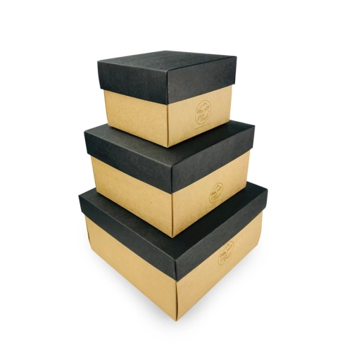 GoodKraft Square Storage Box (Black Lid)