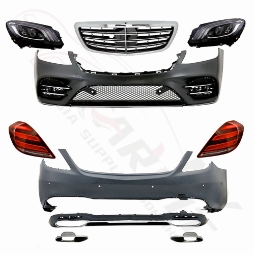 MERCEDES BENZ S CLASS W222 2014 – 2018 CONVERSION FACELIFT S450 BODY KIT BUMPER