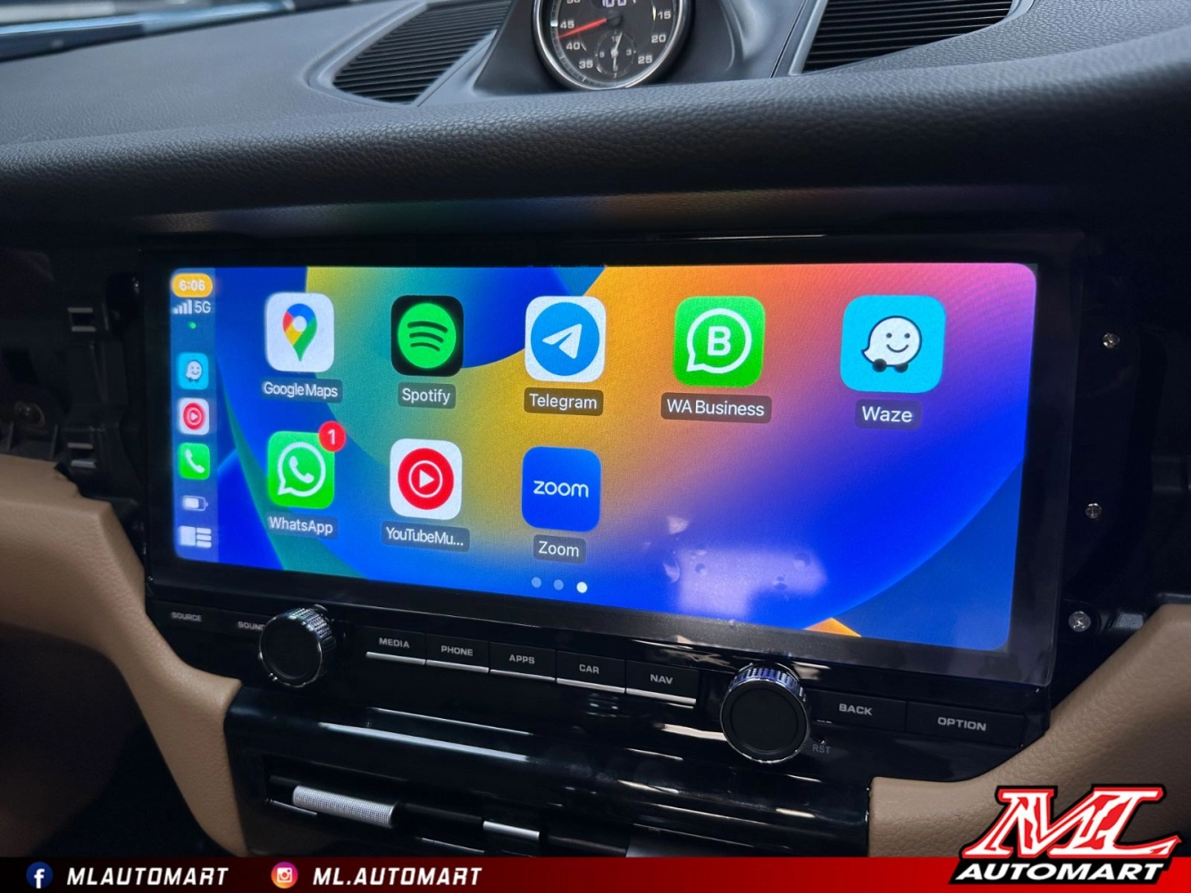 Porsche Macan 95B Horizontal Style Android Monitor (12.3") 