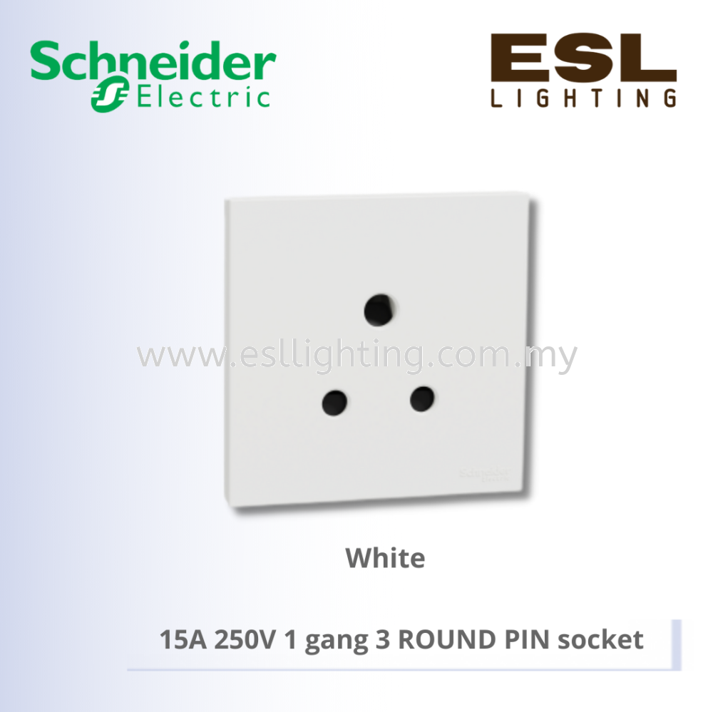 SCHNEIDER AvatarOn C 15A 250V 1 gang 3 ROUND PIN socket - E87426_15_WE_G11