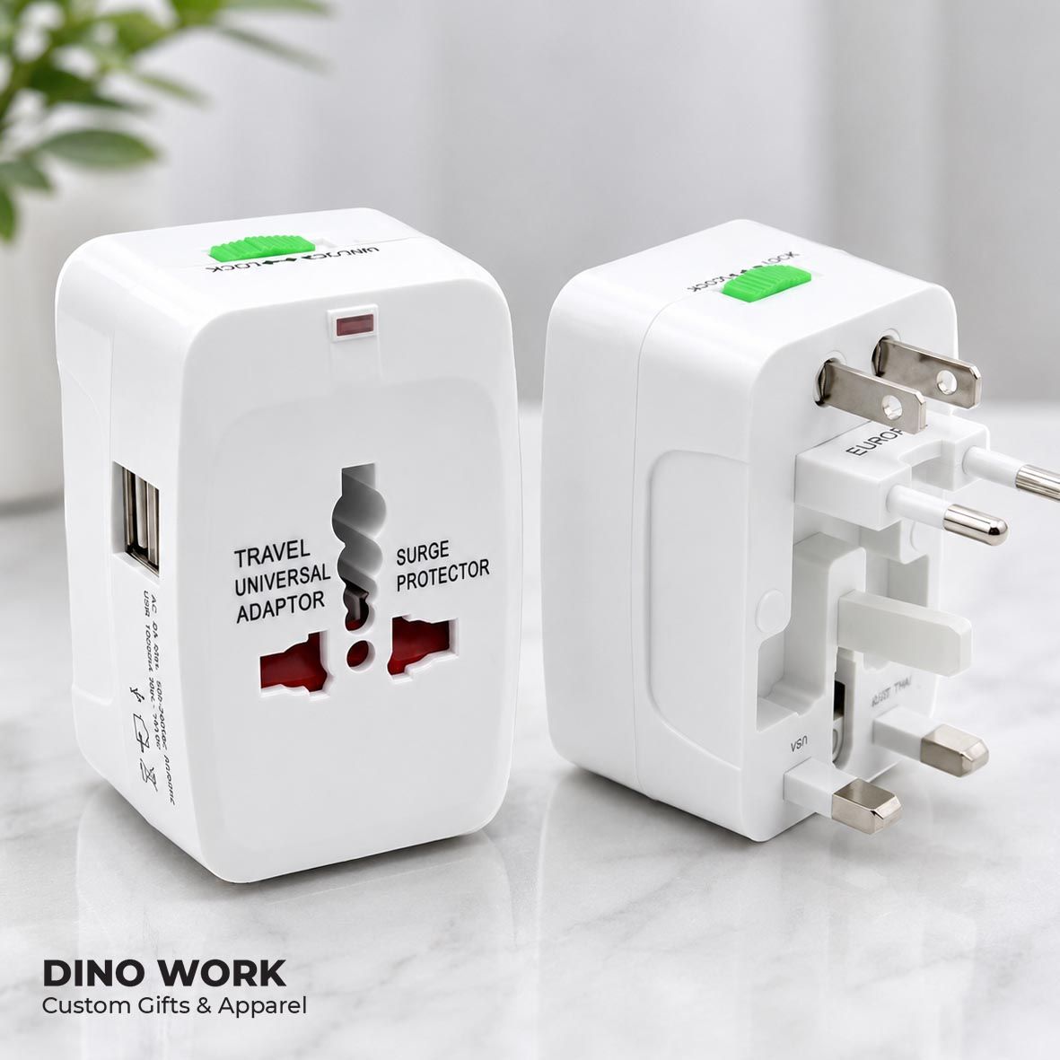 Travel Adapter with Dual USB Port 0107