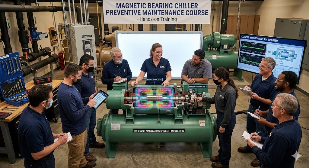 Magnetic bearing chiller preventive maintenance course