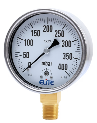 SS Case Brass Capsule Pressure Gauges P-19