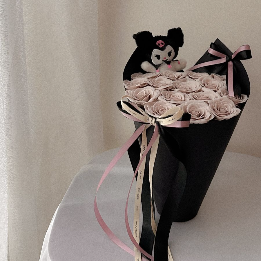 Kuromi Theme Soap Flower with Bouquet