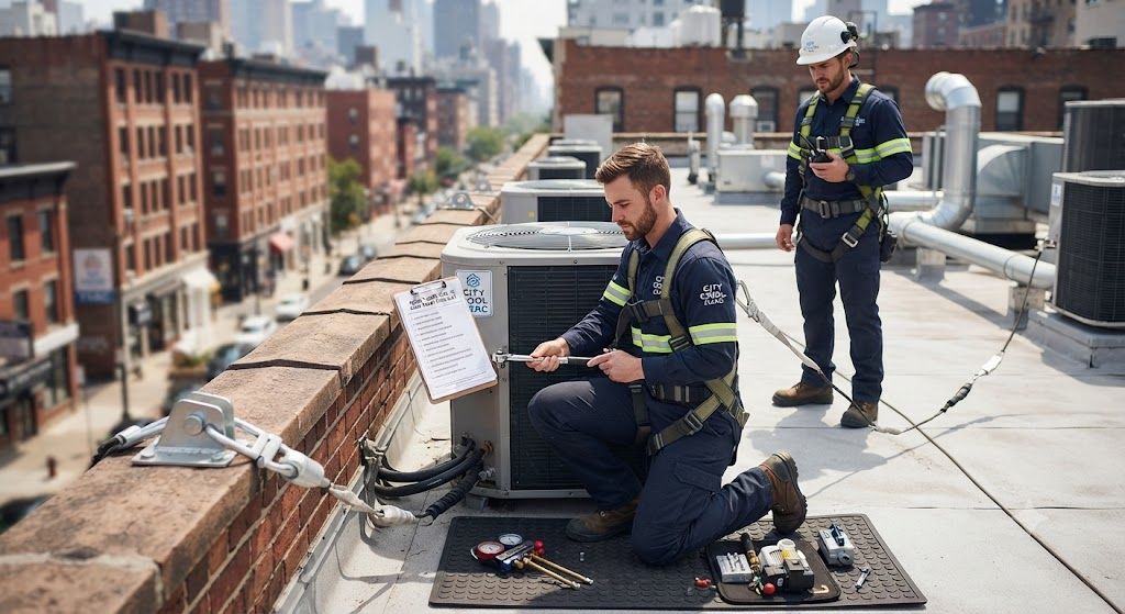 aircond technician PPE requirements for height work