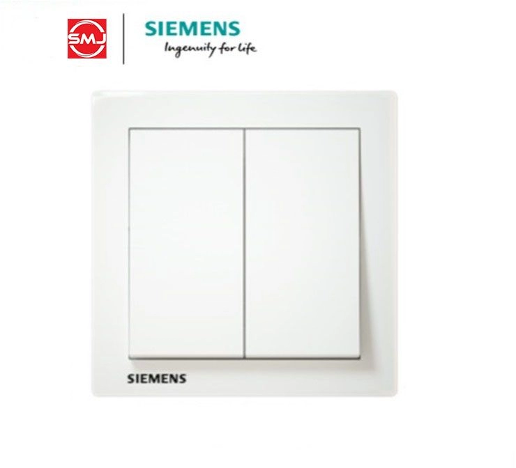 Siemens 10A 2 Gang 1 Way Switch