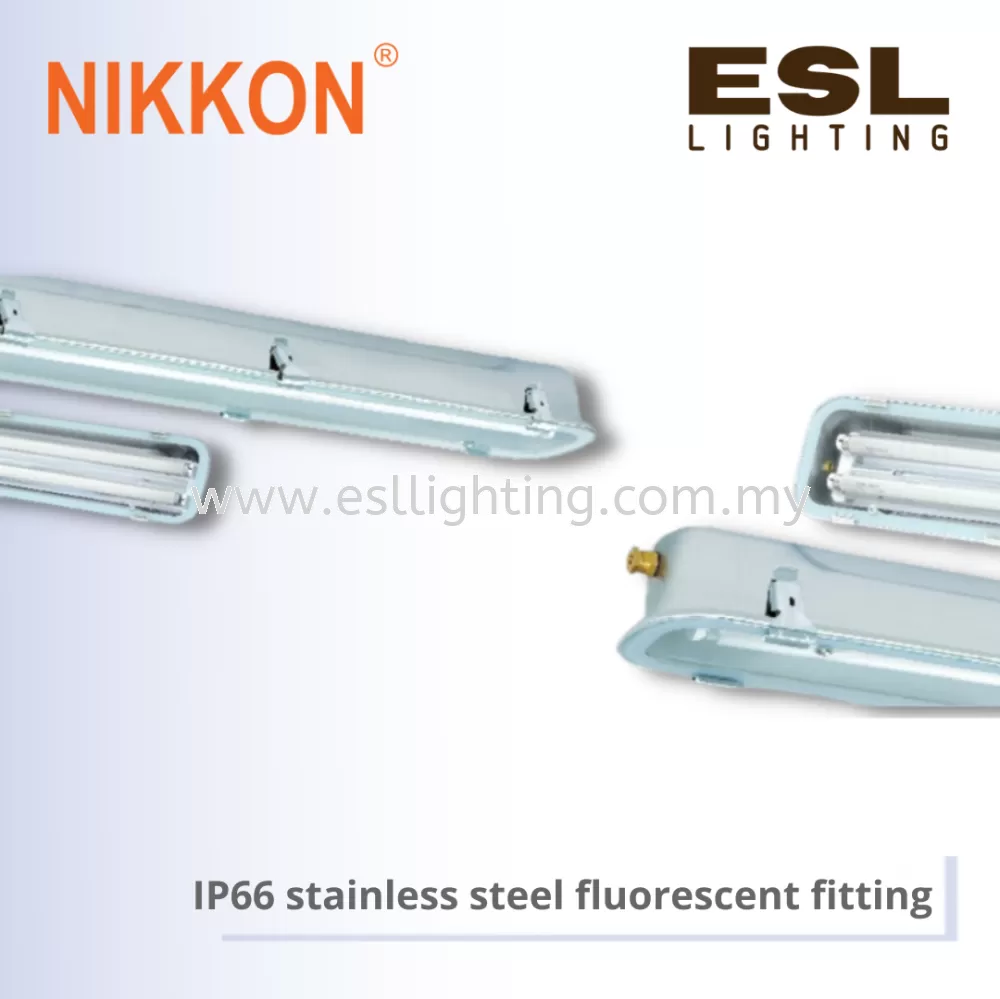 NIKKON IP66 stainless steel fluorescent fitting