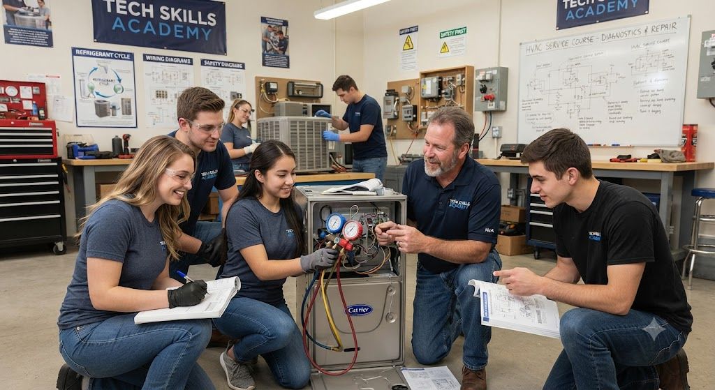HVAC repair and servicing course