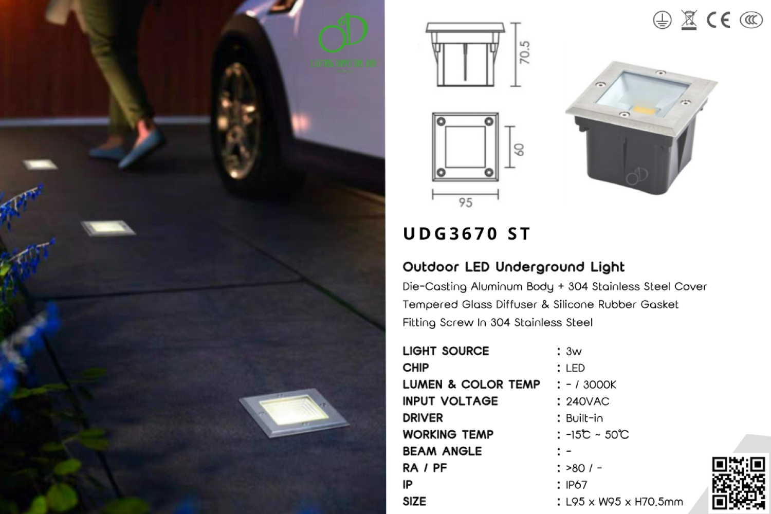 Outdoor Underground Light (UDG3670 ST)